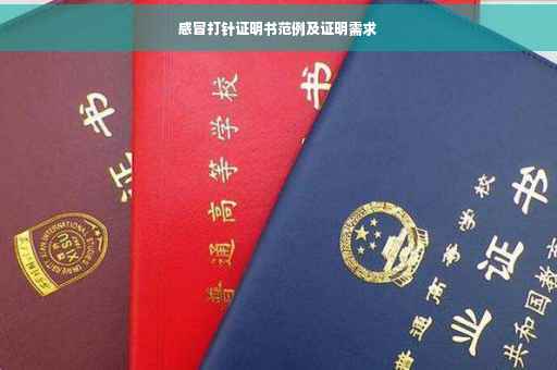 感冒打针证明书范例及证明需求