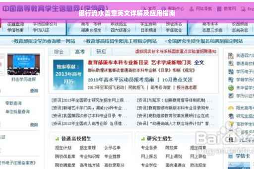 银行流水盖章英文详解及应用指南