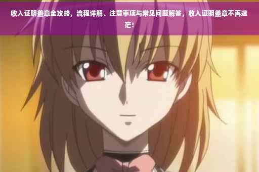 收入证明盖章全攻略，流程详解、注意事项与常见问题解答，收入证明盖章不再迷茫！