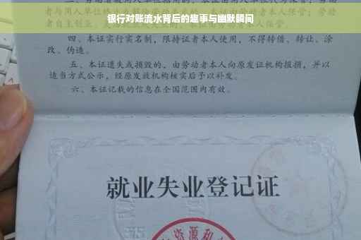 银行对账流水背后的趣事与幽默瞬间