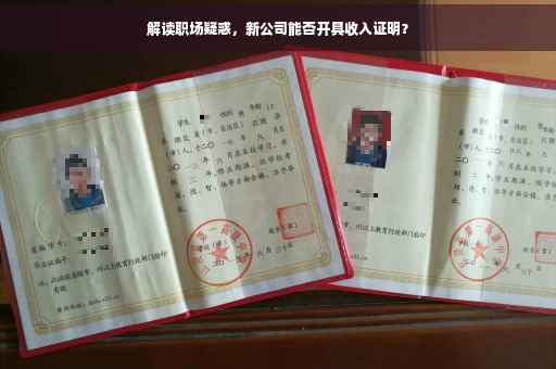 解读职场疑惑，新公司能否开具收入证明？