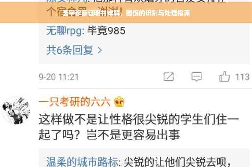 医学诊断证明书详解，擦伤的识别与处理指南