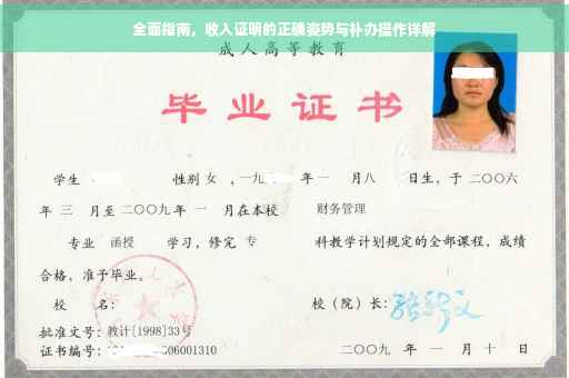 全面指南，收入证明的正确姿势与补办操作详解