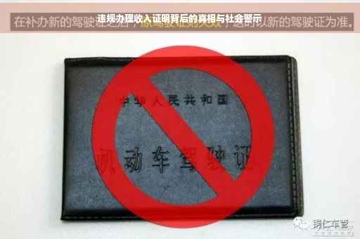 违规办理收入证明背后的真相与社会警示