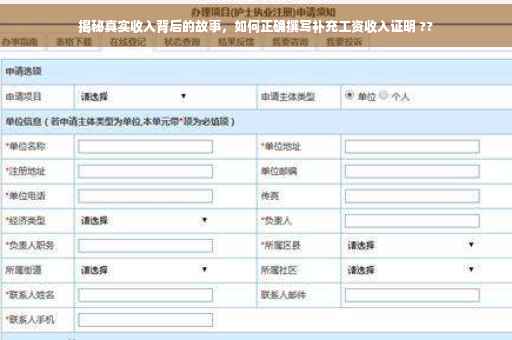 揭秘真实收入背后的故事，如何正确撰写补充工资收入证明 ??