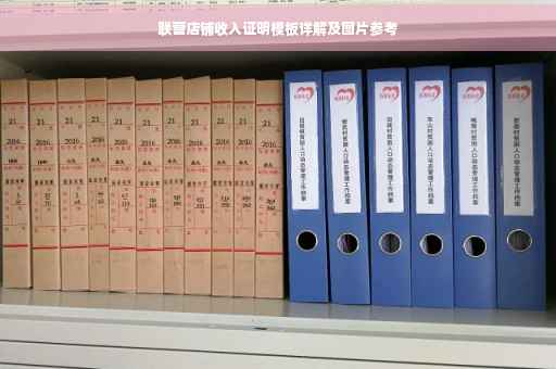 联营店铺收入证明模板详解及图片参考