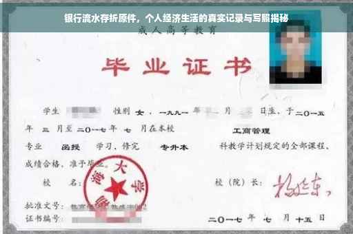 银行流水存折原件，个人经济生活的真实记录与写照揭秘
