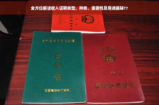 全方位解读收入证明类型，种类、重要性及用途揭秘??