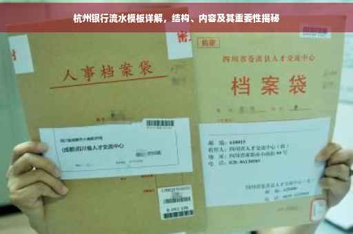 杭州银行流水模板详解，结构、内容及其重要性揭秘