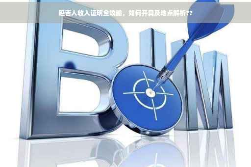 延吉人收入证明全攻略，如何开具及地点解析??