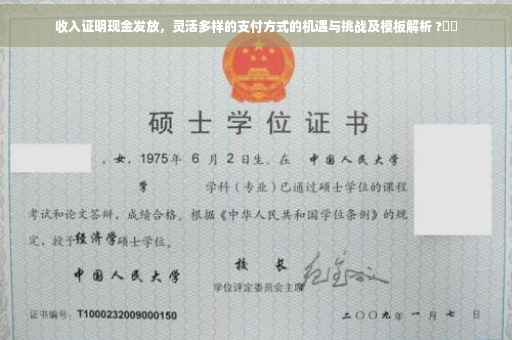 收入证明现金发放，灵活多样的支付方式的机遇与挑战及模板解析 ?⚡️