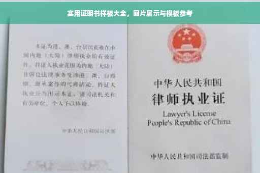 实用证明书样板大全，图片展示与模板参考