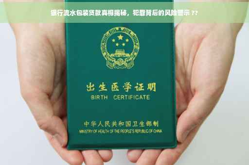 银行流水包装贷款真相揭秘，犯罪背后的风险警示 ??