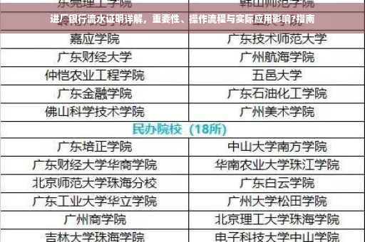 进厂银行流水证明详解，重要性、操作流程与实际应用影响?指南