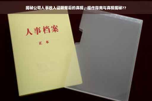 揭秘公司人事收入证明背后的真相，操作指南与真相揭秘??