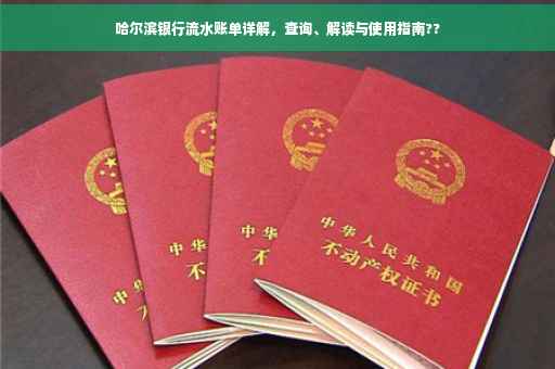 哈尔滨银行流水账单详解，查询、解读与使用指南??