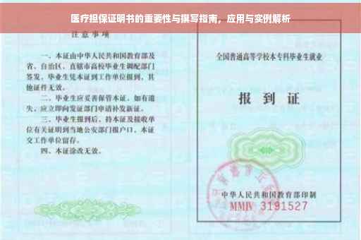 医疗担保证明书的重要性与撰写指南，应用与实例解析