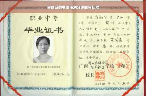 事故证明书责任划分详解与标准