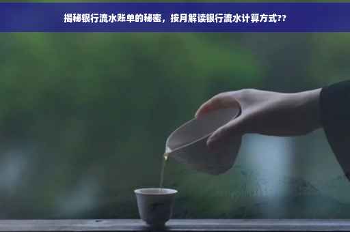 揭秘银行流水账单的秘密，按月解读银行流水计算方式??