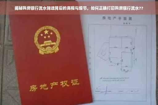 揭秘购房银行流水筛选背后的真相与细节，如何正确打印购房银行流水??