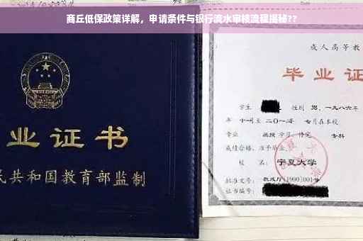 商丘低保政策详解，申请条件与银行流水审核流程揭秘??