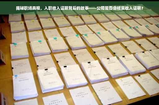揭秘职场真相，入职收入证明背后的故事——公司是否会核实收入证明？