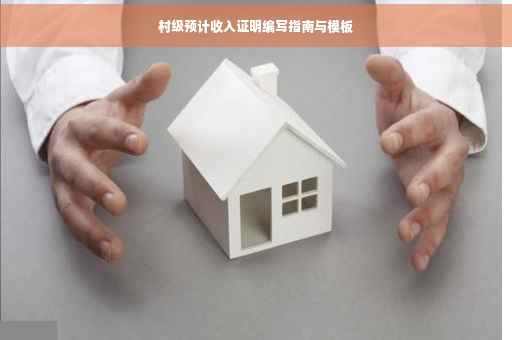 村级预计收入证明编写指南与模板