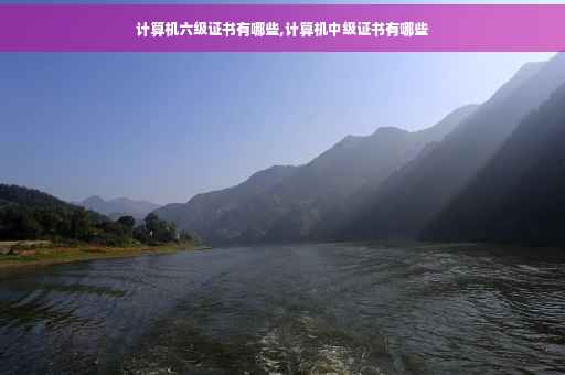计算机六级证书有哪些,计算机中级证书有哪些