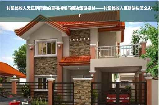 村集体收入无证明背后的真相揭秘与解决策略探讨——村集体收入证明缺失怎么办？