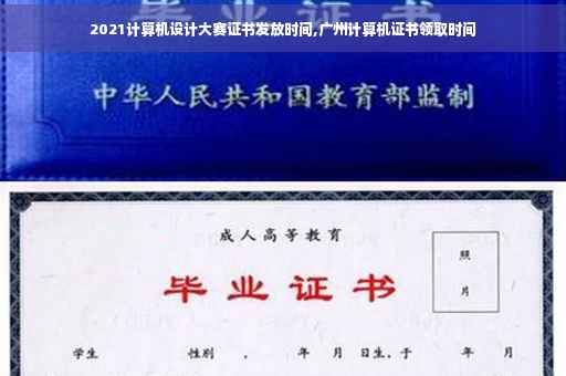 2021计算机设计大赛证书发放时间,广州计算机证书领取时间