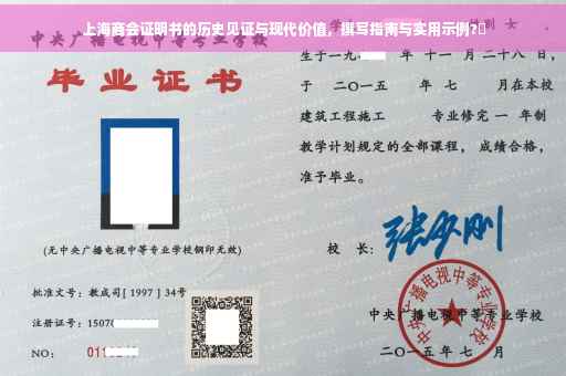 上海商会证明书的历史见证与现代价值，撰写指南与实用示例?✨