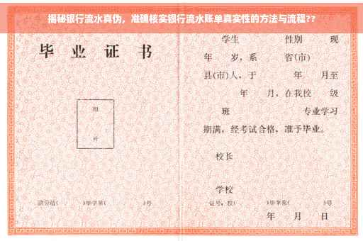 揭秘银行流水真伪，准确核实银行流水账单真实性的方法与流程??