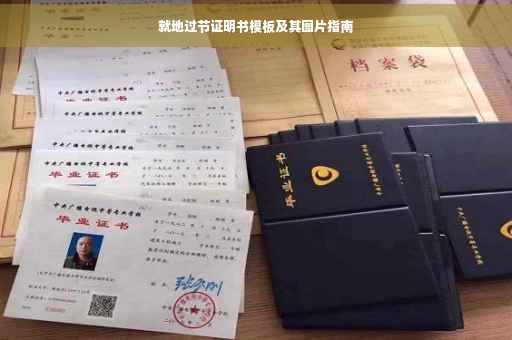 就地过节证明书模板及其图片指南