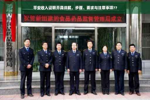 平安收入证明开具详解，步骤、要求与注意事项??
