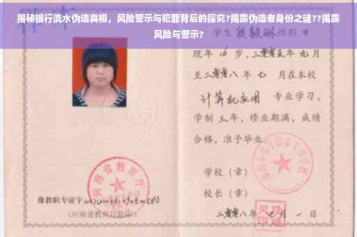 揭秘银行流水伪造真相，风险警示与犯罪背后的探究?揭露伪造者身份之谜??揭露风险与警示?