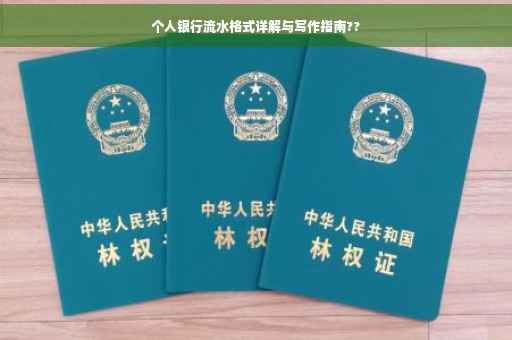 个人银行流水格式详解与写作指南??
