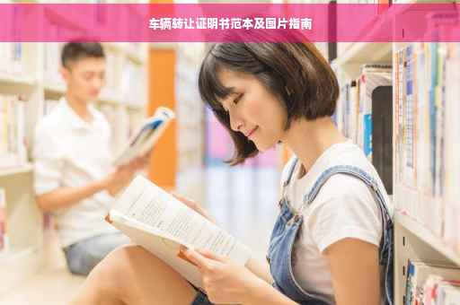 车辆转让证明书范本及图片指南