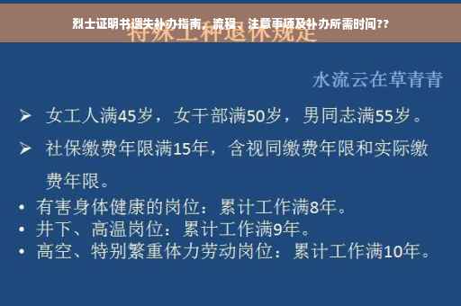 烈士证明书遗失补办指南，流程、注意事项及补办所需时间??