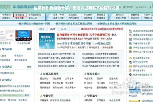 自媒体作者经验分享，无收入证明书下的应对之策