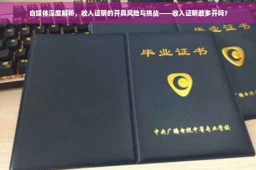 自媒体深度解析，收入证明的开具风险与挑战——收入证明敢多开吗？
