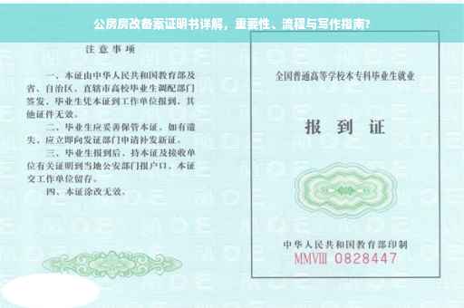 公房房改备案证明书详解，重要性、流程与写作指南?