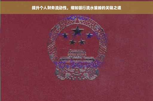 提升个人财务流动性，增加银行流水策略的关键之道
