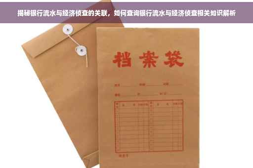 揭秘银行流水与经济侦查的关联，如何查询银行流水与经济侦查相关知识解析