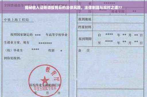 揭秘收入证明造假背后的法律风险，法律制裁与应对之道??
