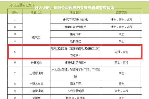 收入证明，规避公司风险的关键步骤与策略解读
