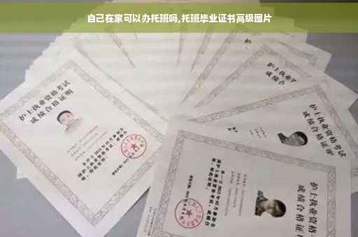 自己在家可以办托班吗,托班毕业证书高级图片