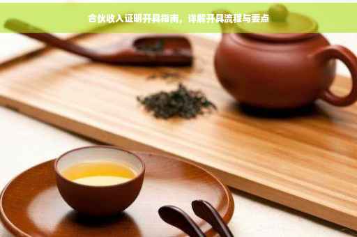 合伙收入证明开具指南，详解开具流程与要点