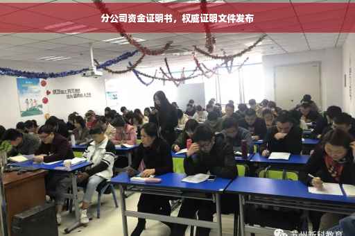 分公司资金证明书，权威证明文件发布