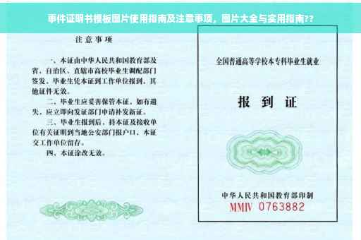 事件证明书模板图片使用指南及注意事项，图片大全与实用指南??