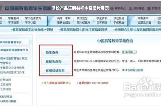 涤纶产品证明书样本及图片展示